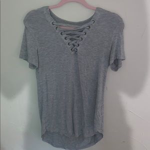 Grey shirt sleeve top